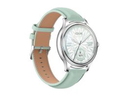 Colmi L28 okosóra (ezüst-zöld + zöld bőr szíj) (L28 SILVER LEATHER)